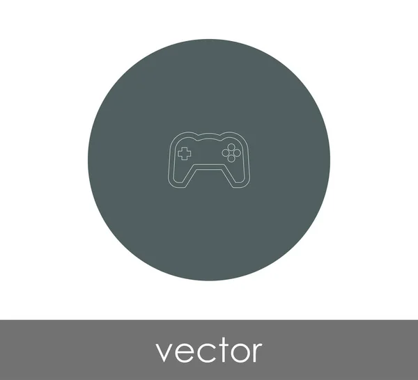 Ícone Joystick Logotipo Ilustração Vetorial — Vetor de Stock