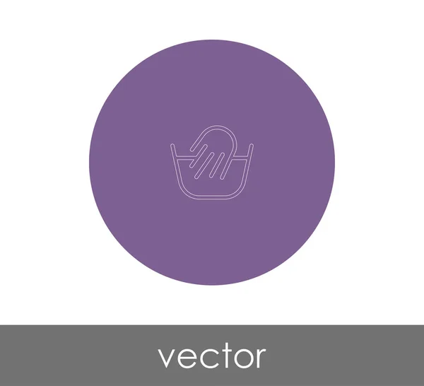 Kézi mosás ikon — Stock Vector