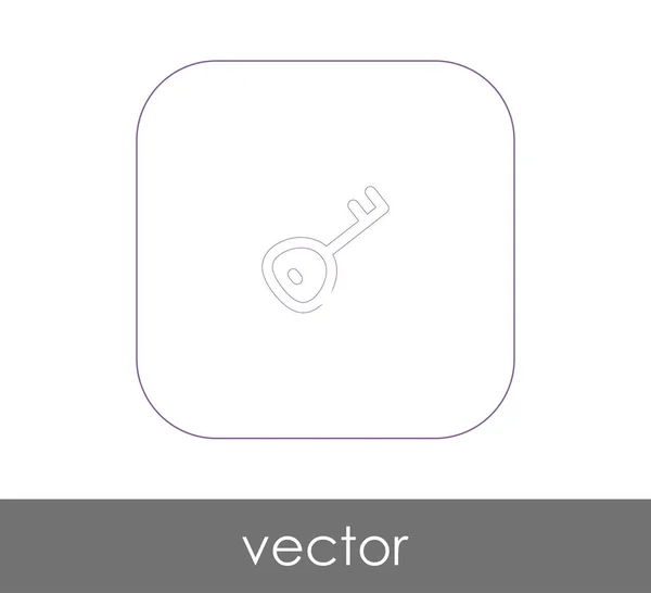 Ícone web chave — Vetor de Stock