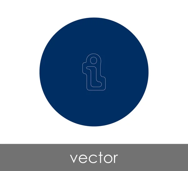 Informationsschild Symbol Vektorillustration — Stockvektor