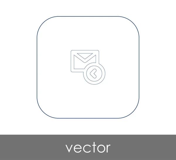 Icono de respuesta de correo electrónico — Vector de stock