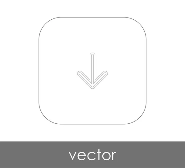 Ícone de seta para download — Vetor de Stock