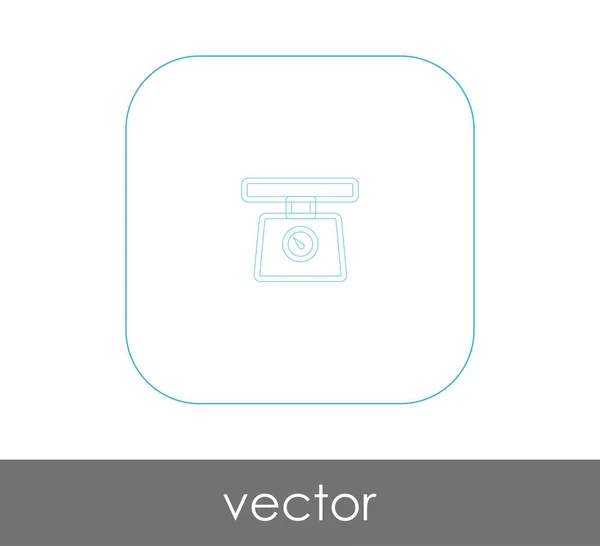 Lebensmittelskala Symbol Vektorillustration — Stockvektor