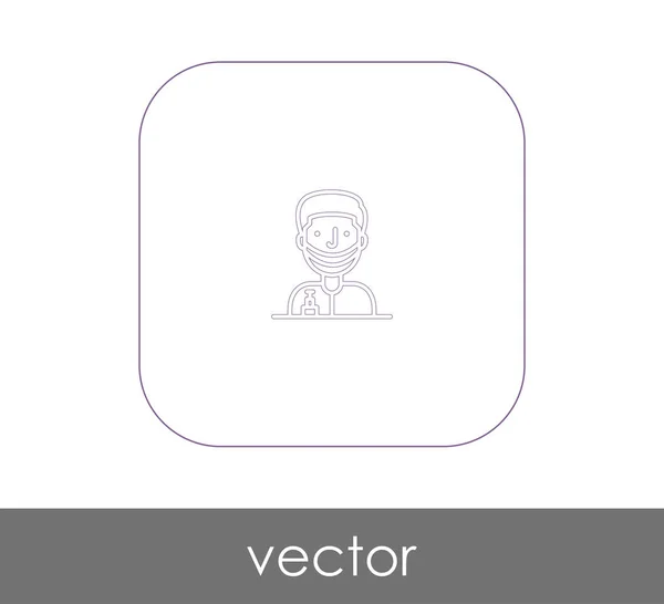Icône Médecin Logo Illustration Vectorielle — Image vectorielle