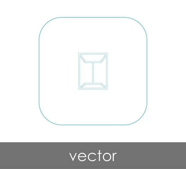 Icono Sobre Logotipo Ilustración Vectores — Vector de stock