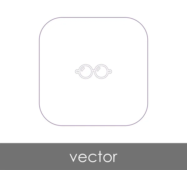 Очки Иконка Веб Векторная Иллюстрация — стоковый вектор