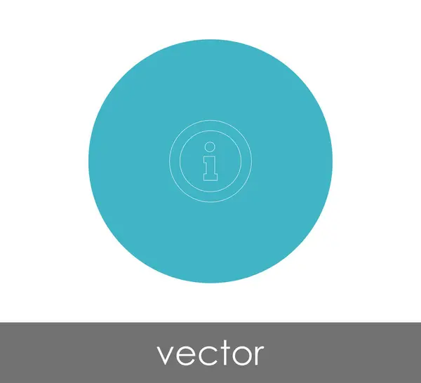 Icône Signe Information Illustration Vectorielle — Image vectorielle
