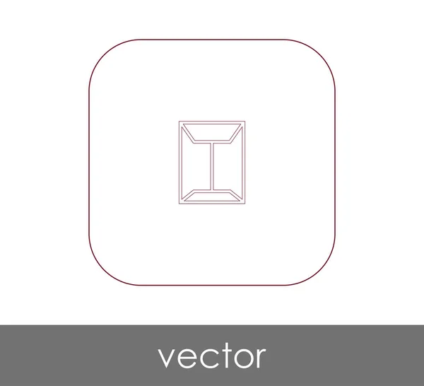 Umschlagsymbol Logo Vektorillustration — Stockvektor
