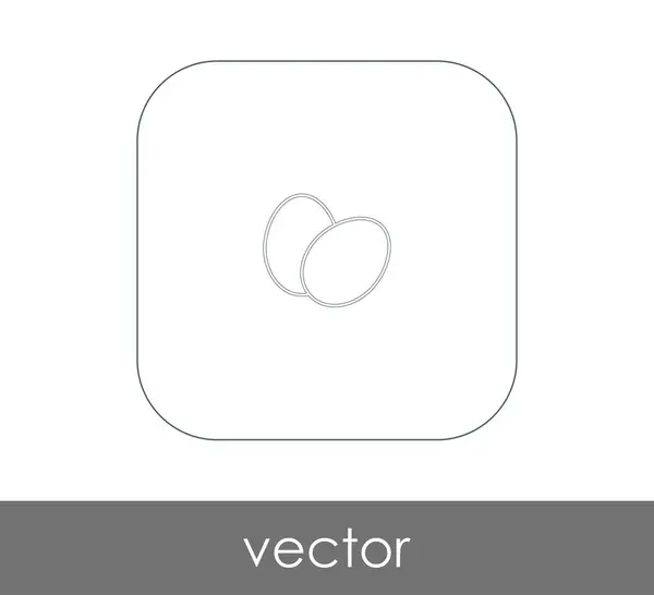 Vajíčko ikona — Stockový vektor