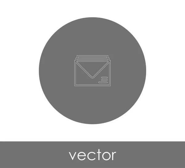 Umschlag Symbol Vektor Illustration — Stockvektor