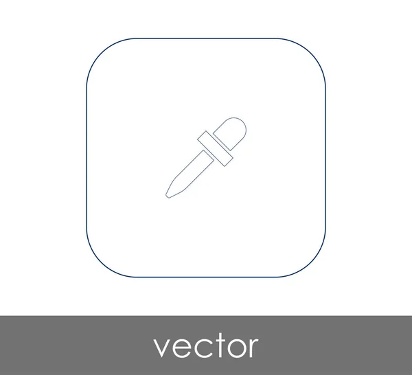 Icona Web Pipette Illustrazione Vettoriale — Vettoriale Stock