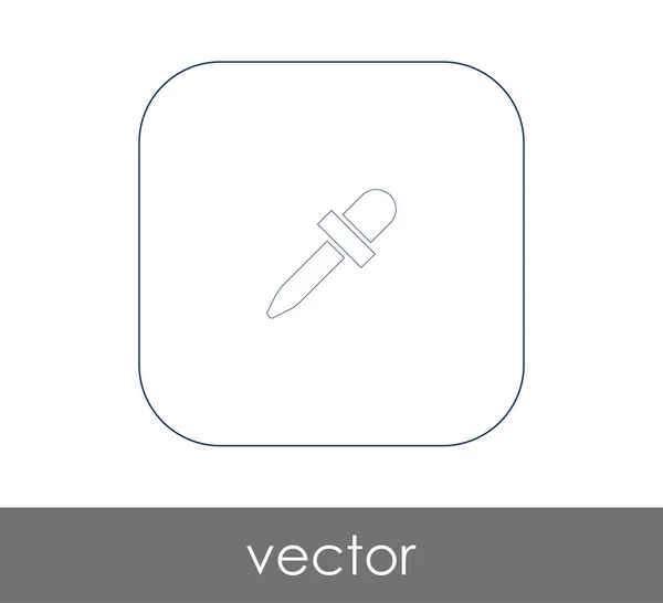 Pipette Web Icon Vector Illustration — Stock Vector