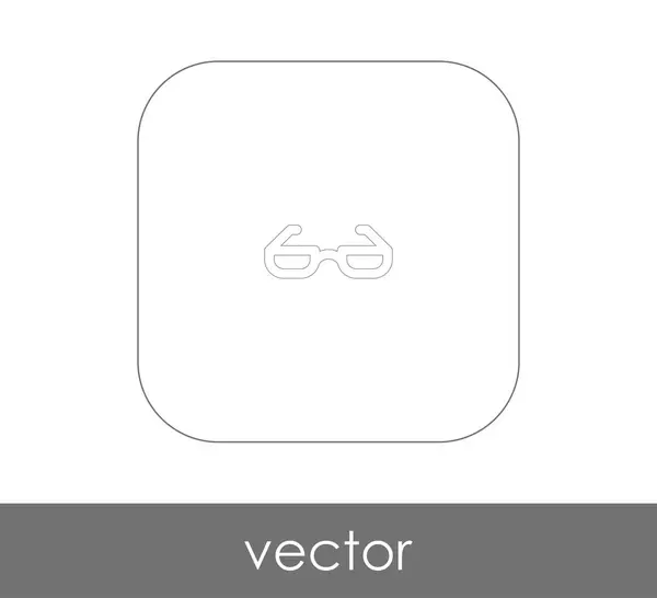 Ícone Web Óculos Ilustração Vetorial — Vetor de Stock