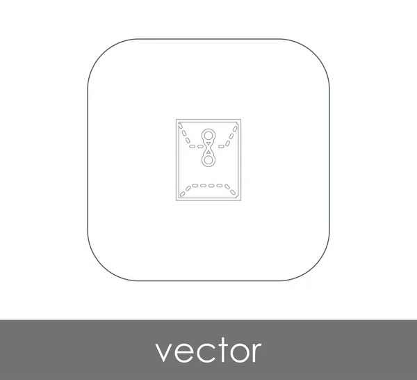 Ícone Pasta Logotipo Ilustração Vetorial — Vetor de Stock