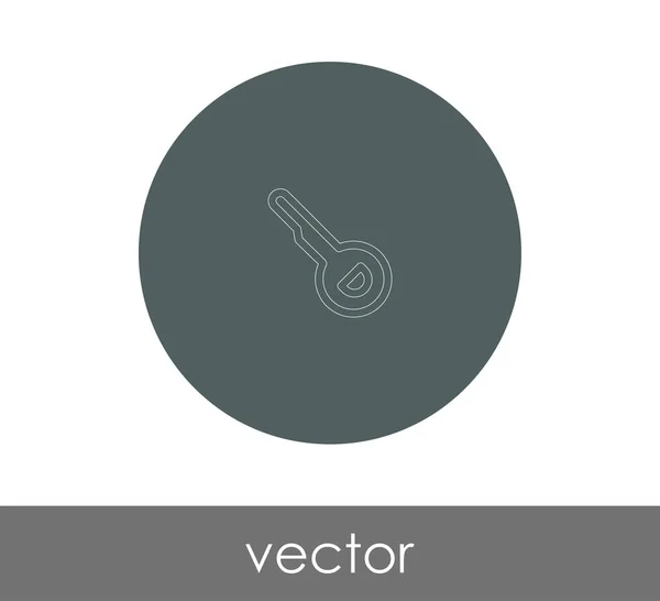 Ícone web chave — Vetor de Stock