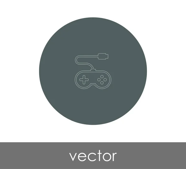 Ícone Joystick Logotipo Ilustração Vetorial — Vetor de Stock