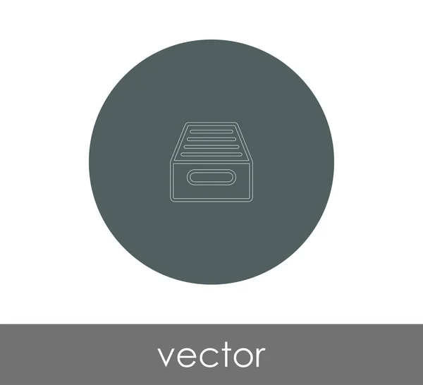 Logo Archivo Icono Vector Ilustración — Vector de stock