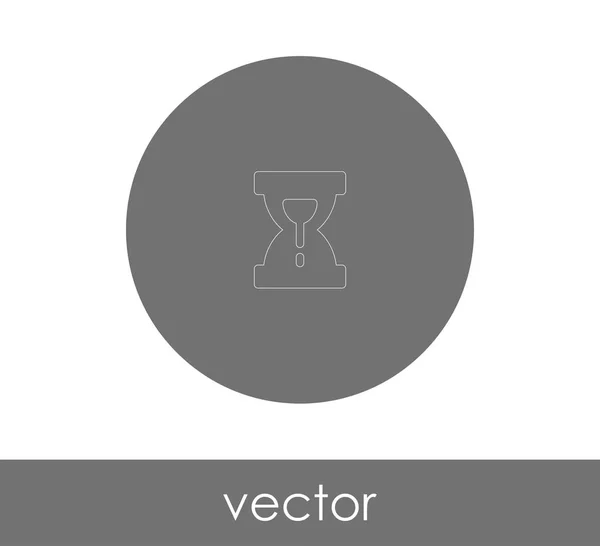 Hourglass Flat Icon Vector Illustration — Stock Vector