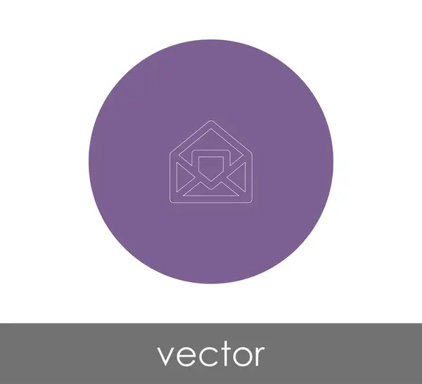 Umschlag Symbol Vektor Illustration — Stockvektor