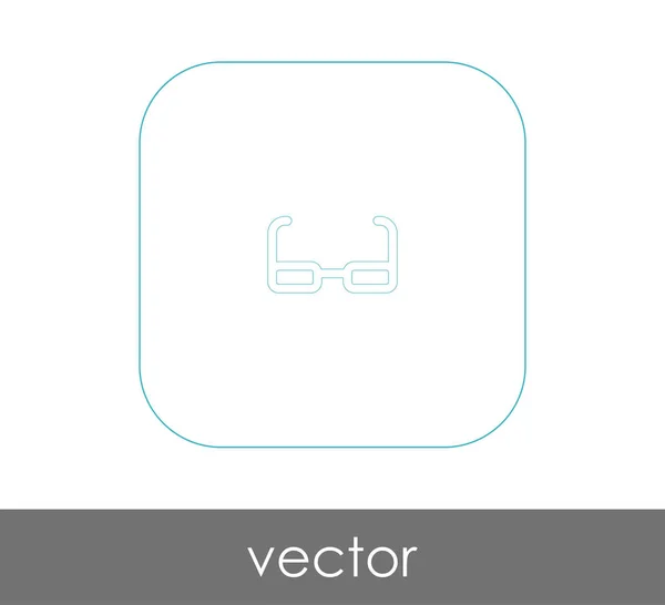 Ikona s brýlemi — Stockový vektor