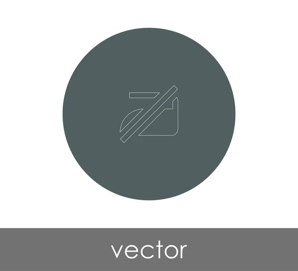 Ferro Ícone Vetor Ilustração Logotipo — Vetor de Stock