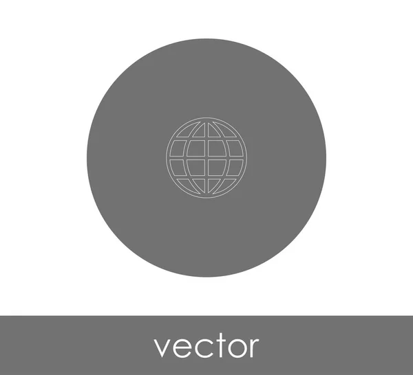 Ikon Web Dunia Ilustrasi Vektor - Stok Vektor