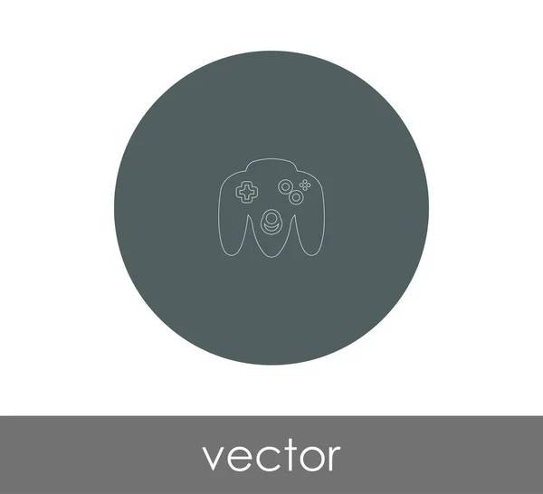 Joystick Symbol Logo Vektorillustration — Stockvektor