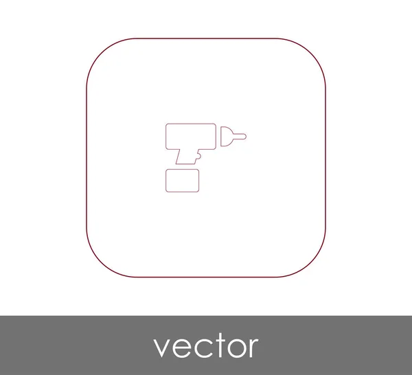 Elektrische driller pictogram — Stockvector