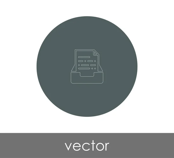 Logo Archivo Icono Vector Ilustración — Vector de stock