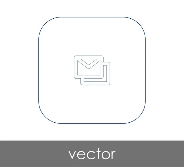 Ikonu Mail Dopis Vektorové Ilustrace — Stockový vektor