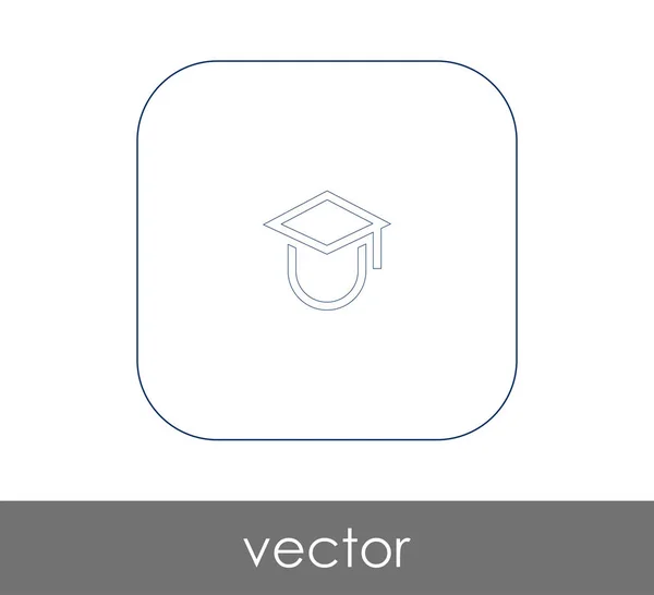 Icono de la tapa de graduación — Vector de stock