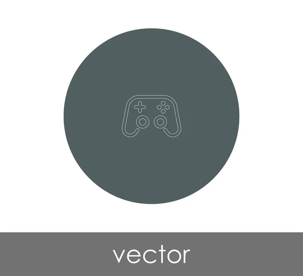 Joysticken Ikon Logotyp Vektorillustration — Stock vektor