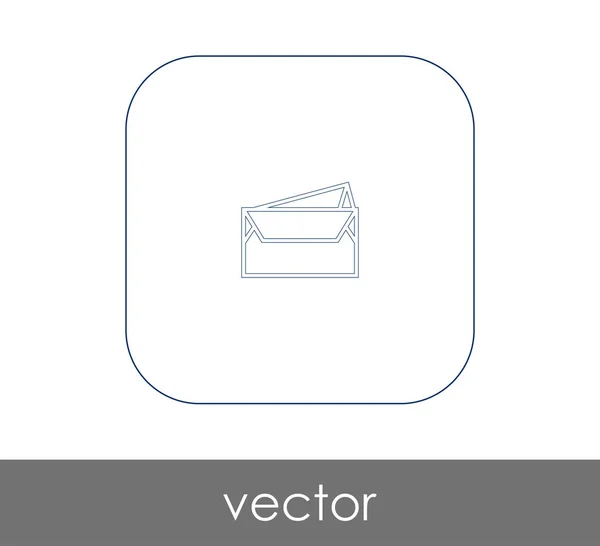 Mail Letter Icon Vector Illustration — Stock Vector