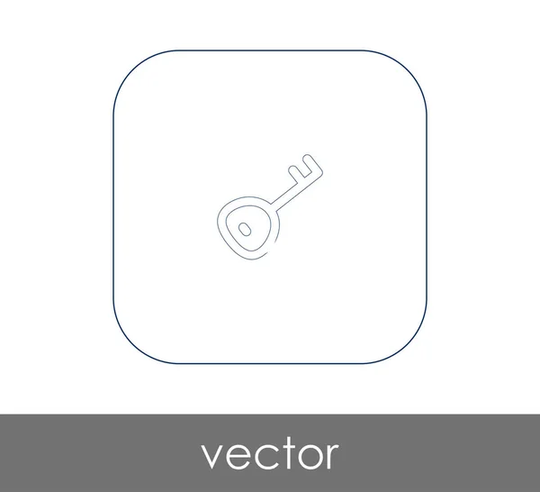 Icono web clave — Vector de stock