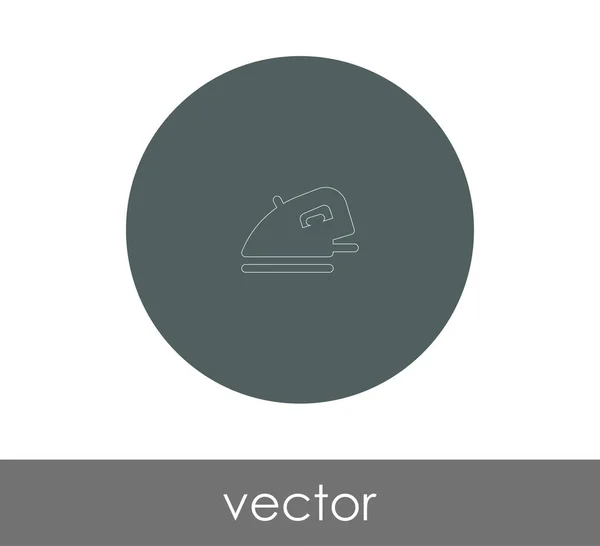 Ferro Ícone Vetor Ilustração Logótipo — Vetor de Stock