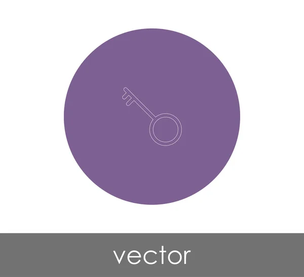 Icono web clave — Vector de stock