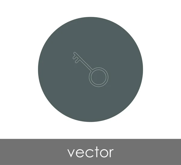 Key web icon — Stock Vector