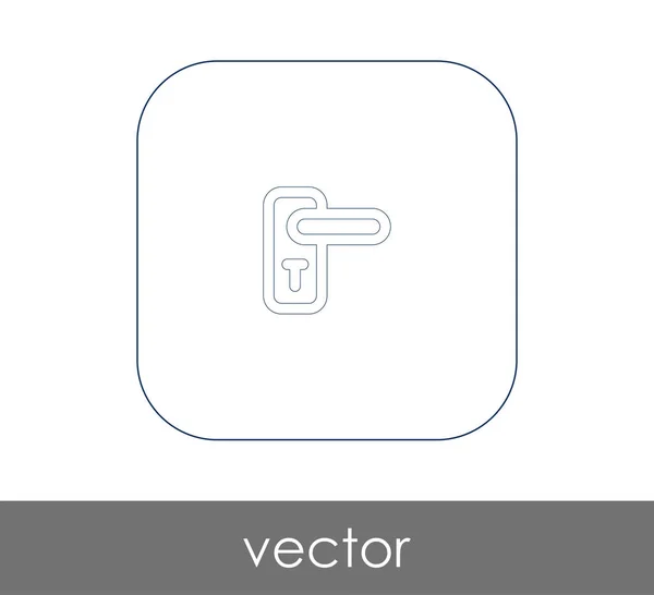 Dörrhandtaget Ikon Logotyp Vektorillustration — Stock vektor