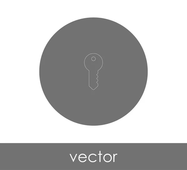 Icono Clave Vector Ilustración — Vector de stock