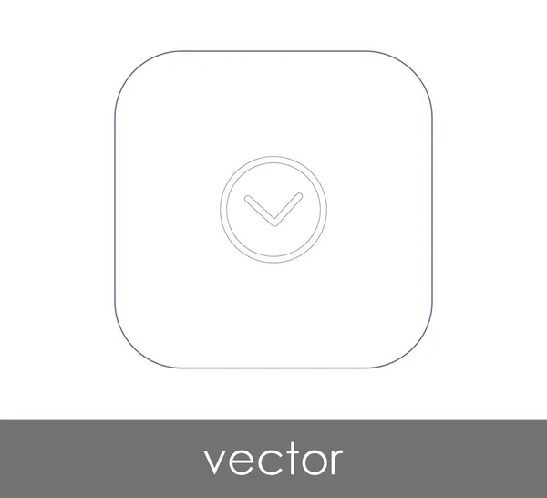 Ellenőrző Jel Ikon Vektor Illusztráció — Stock Vector