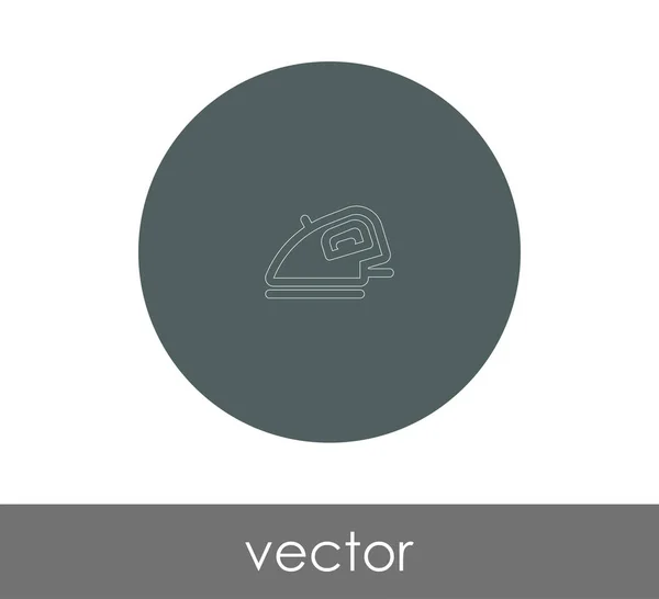 Illustrazione Vettoriale Icona Ferro Logo — Vettoriale Stock