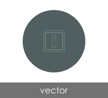 bilgi işareti simgesi, vektör illüstrasyonu 