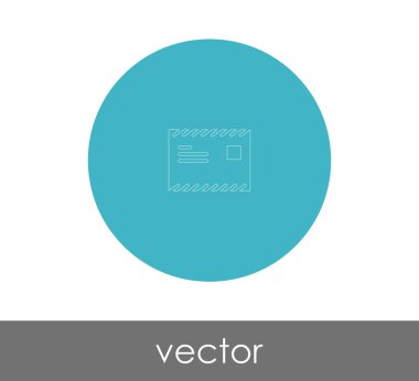 zarf simgesi, logo, vektör çizim 