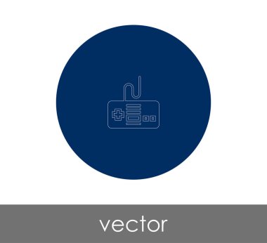 oyun çubuğu simgesi, logo, vektör çizim 