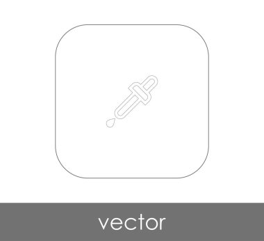 Pipet web simgesi, vektör çizim