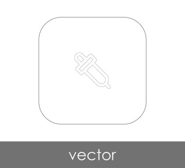 Pipet web simgesi, vektör çizim