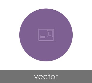 zarf simgesi, logo, vektör çizim 