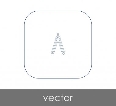 vektör çizim tasarım çizim pusula simgesini