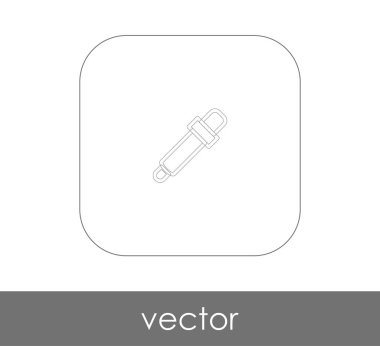 Pipet web simgesi, vektör çizim