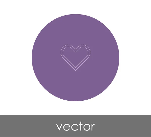 Hjerteikon – Stock-vektor
